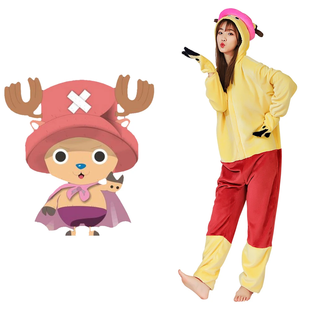アニメワンピースチョッパーコスプレパジャマ大人男女兼用カバーオールポリエステルパジャマパジャマハロウィンカーニバル衣装 アニメ コスチューム Aliexpress