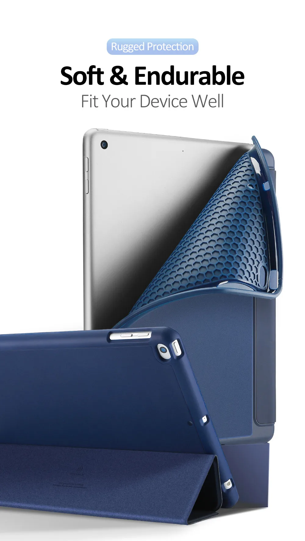 Флип-чехол для Apple iPad 9,7 iPad Air 2 56 PU кожаный чехол-подставка для автоматического сна/пробуждения чехол для планшета с держателем для карандаша