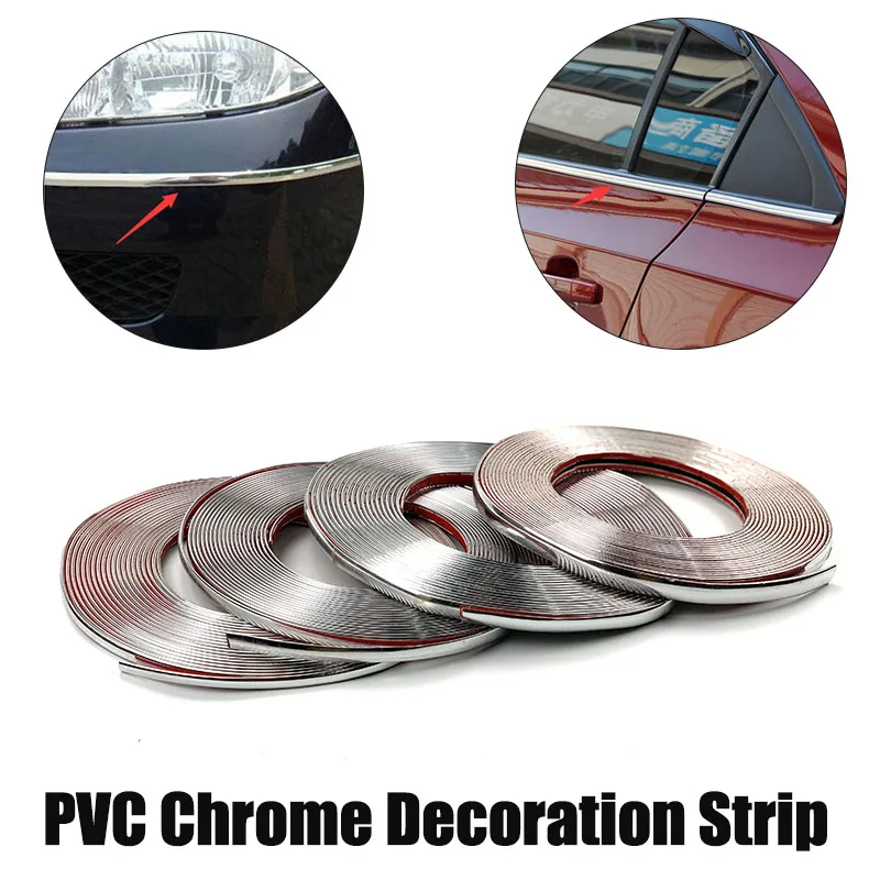 

Car styling Decoration Sticker Chrome Strip For Chevrolet Cruze TRAX Aveo Sonic Lova Sail Equinox Captiva Volt Camaro Cobalt