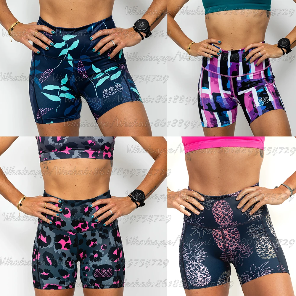 Женские спортивные шорты для йоги эластичные велосипедные бега |