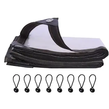 

1 PC Thickened Coldproof Waterproof Foldable Transparent Tarp Cover Plant Canopy Plant Protective Cover for Home Garden