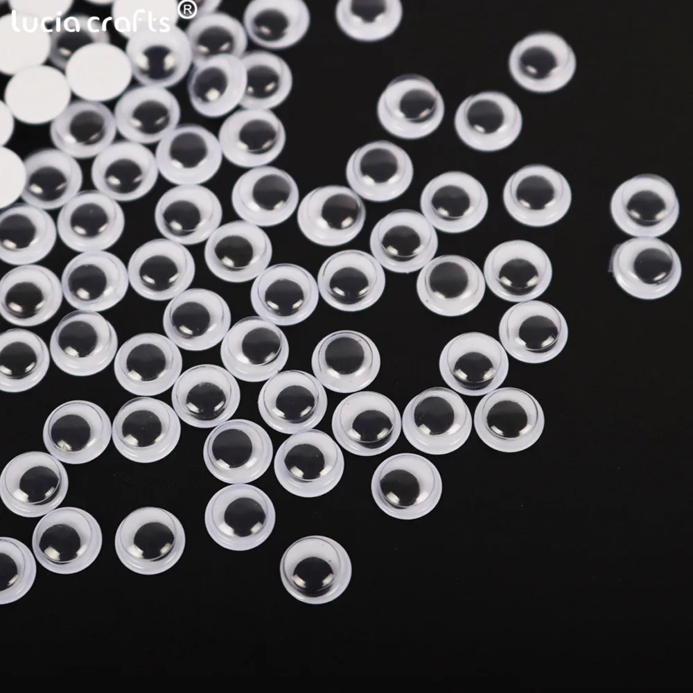 S1 5mm 100pcs 100 шт. диаметр 5 мм/6 мм/7 мм самоклеющиеся глазные Глазные яблоки наклейки DIY мягкие игрушки куклы Ремесло Скрапбукинг аксессуары K0815 - Цвет: S1 5mm 100pcs