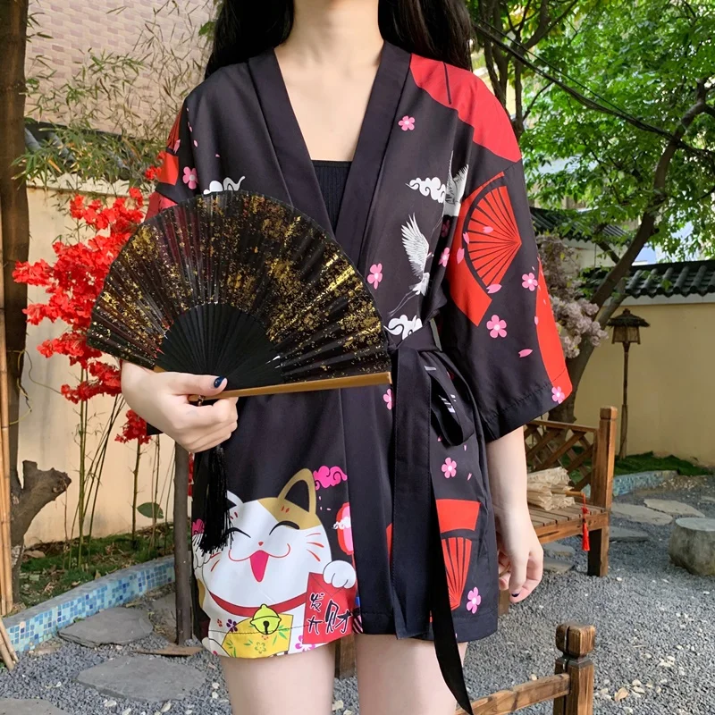 Japanese Kimono Traditional Yukata 2020 New Women Casual Anime