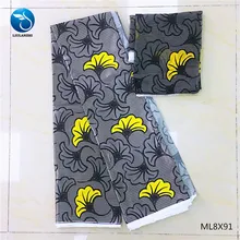LIULANZHI полиэстер Шелковый воск ткани, печать Анкара атласная ткань для женщин 4+ 2 ярдов/партия атласная ткань ML8X