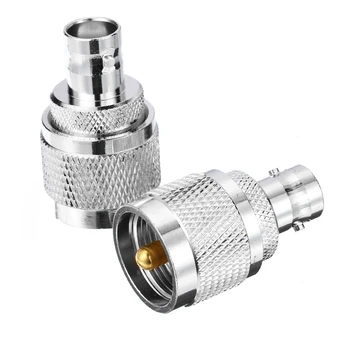 

2pcs/lot UHF Male Plug to BNC Female Jack Socket Adapter RF Coaxial Adaptor Convertors High Quality RF adapter