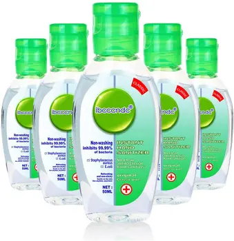 

5 Bottles 50ml Disposable Quick-dry Antibacterial Hand Sanitizer No Clean Waterless Antibacterial Hand Gel Anti-Bacteria Gel
