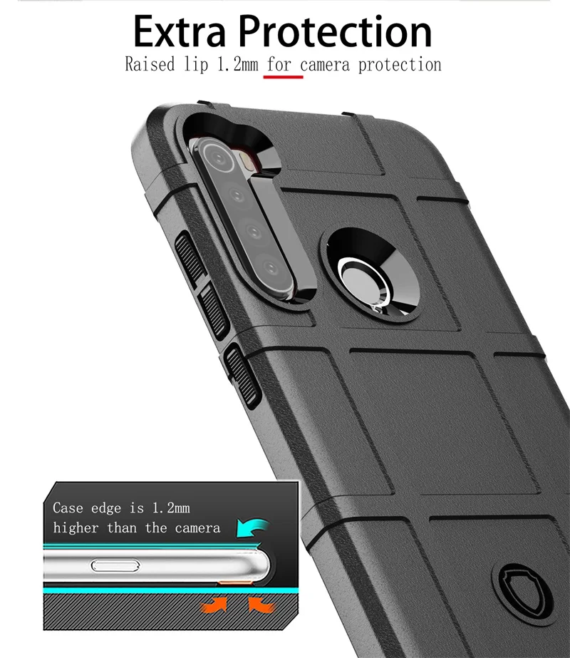 Luxury Rugged Shield Airbags Case For Xiaomi Redmi Note 8T Case Matte Soft Silicon TPU Back Cover For Redmi Note8 Note 8 Pro  (4)