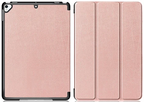 PC-RoseGold Trifold умный чехол для ipad Pro 10,5 Air 3 Чехол подставка планшет для ipad 10,2 дюймов 7th Gen Чехол+ пленка+ ручка - Цвет: PC-RoseGold