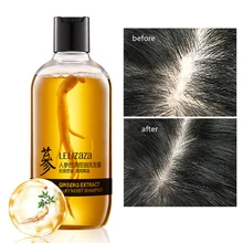 LELIZAZA натуральный экстракт женьшеня шампунь для роста волос профессиональный контроль масла против перхоти против выпадения 0 Силиконовое масло