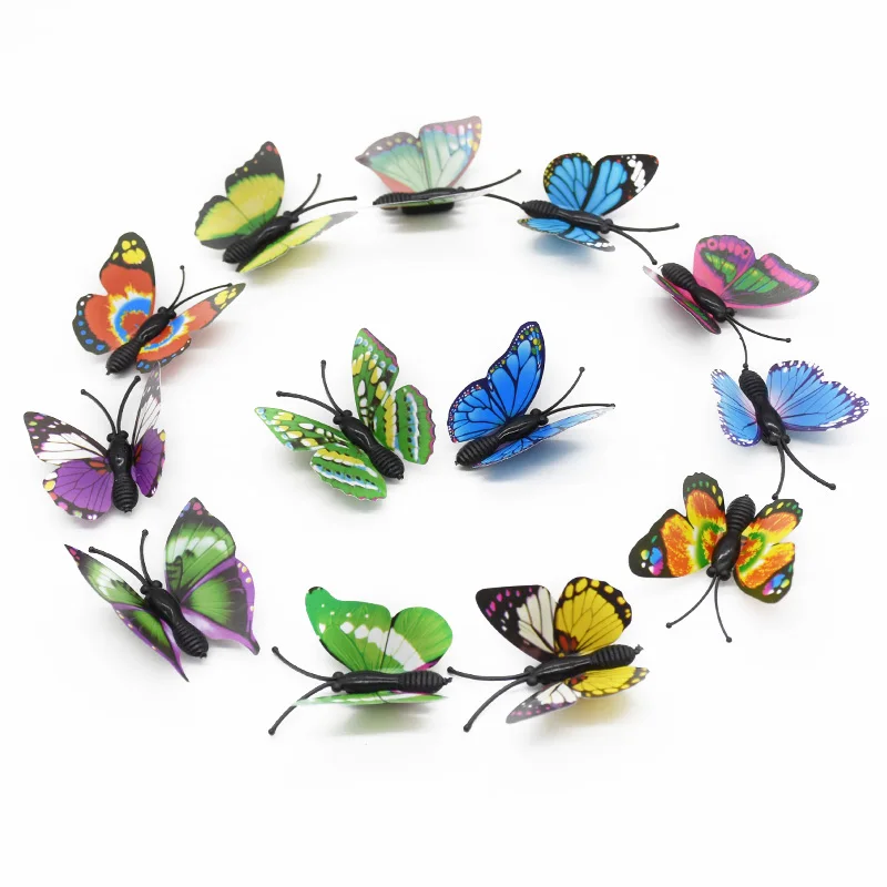 20 Pieces Artificial butterfly 4cm 6cm 7cm Home decoration accessories Headdress Wall Stickers Candy box Scrapbooking Background 20 Pieces Artificial butterfly 4cm 6cm 7cm Home decoration accessories Headdress Wall Stickers Candy box Scrapbooking Background