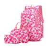 Hot Girl Geometric Printed Primary Junior High School Bag Waterproof Large Backpack Kids Bookbag Set Student Satchel Mochila 5