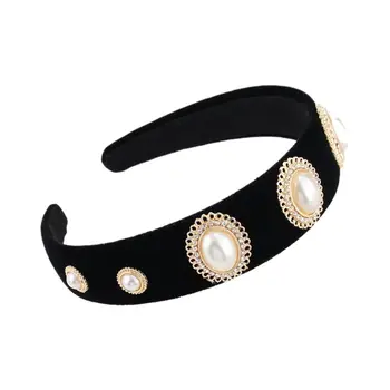 

Vintage Women Rhinestone Hairband Luxury Baroque Queen Tiara Wide Headband 62KE