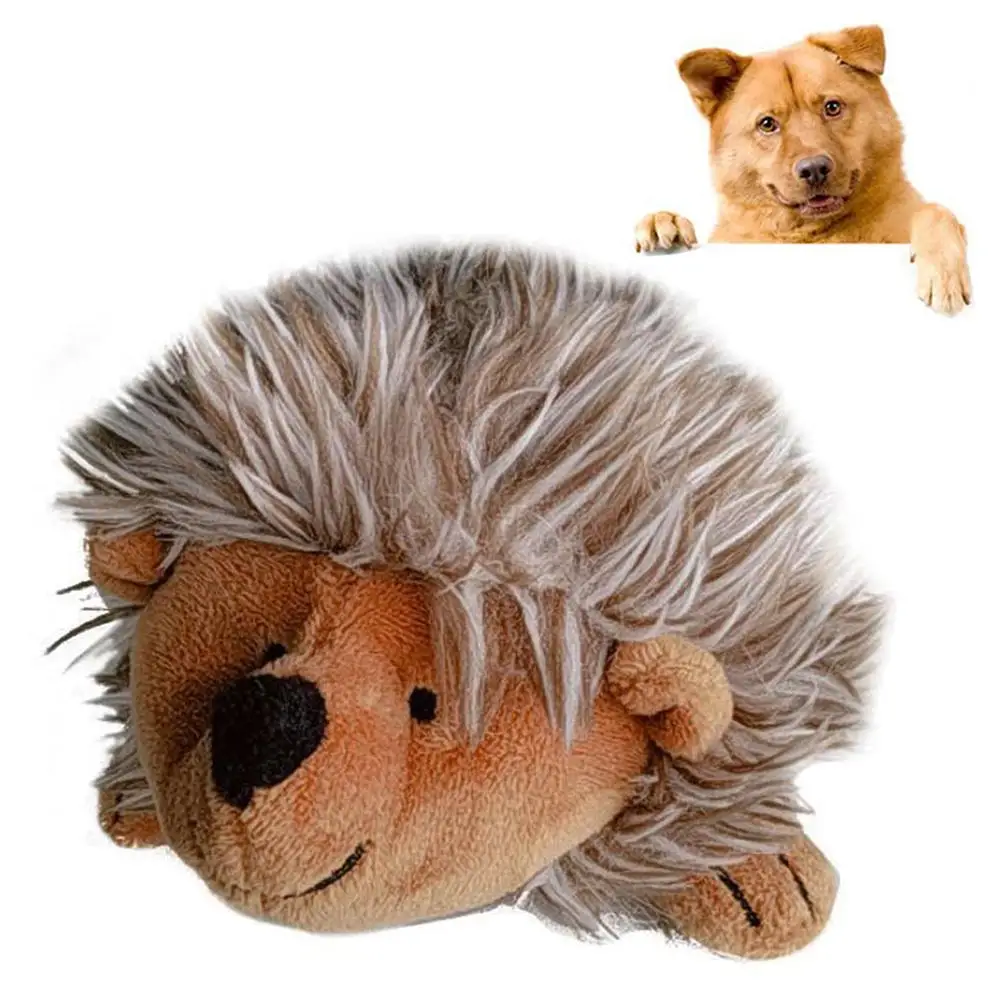 Cute Pet Dog Puppy Fluffy Hedgehog Shape Plush Doll Molar Bite Chew Interactive Toy | Дом и сад