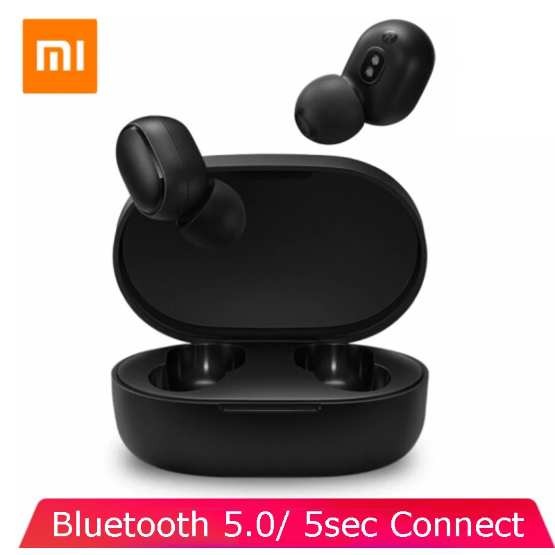 Оригинальный Xiaomi Redmi Airdots TWS Bluetooth наушники стерео бас BT 5 0 Eeadphones с микрофоном Handsfree