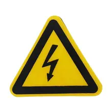 Warning Sticker Adhesive Labels Electrical Shock Hazard Danger Notice Safety 25mm 50mm 100cm PVC Waterproof  R9JB