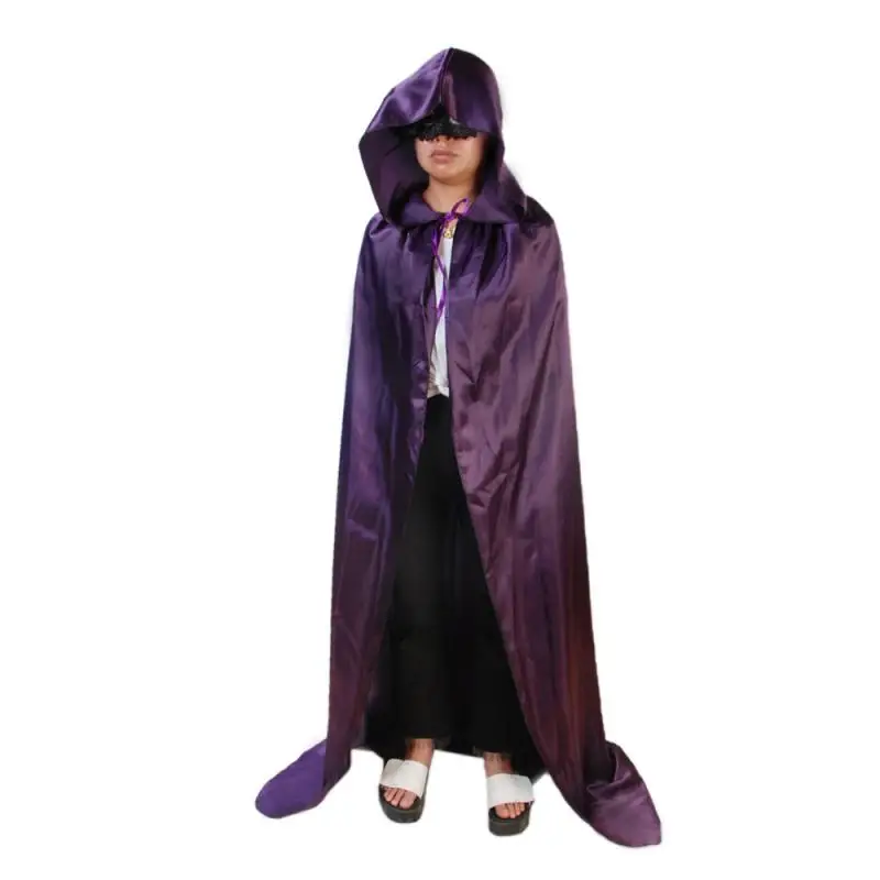 

Halloween Cosplay Costumes Kid Adult Death Cos Cloak wizard long cloak witch Prince Princess Cos Red Black Yellow Multy Colors