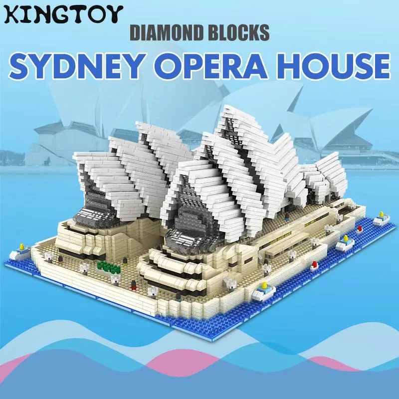 

Diamond Mini Bricks Famous City Architecture Sydney Opera House Model Building BlocksToy For 1706987