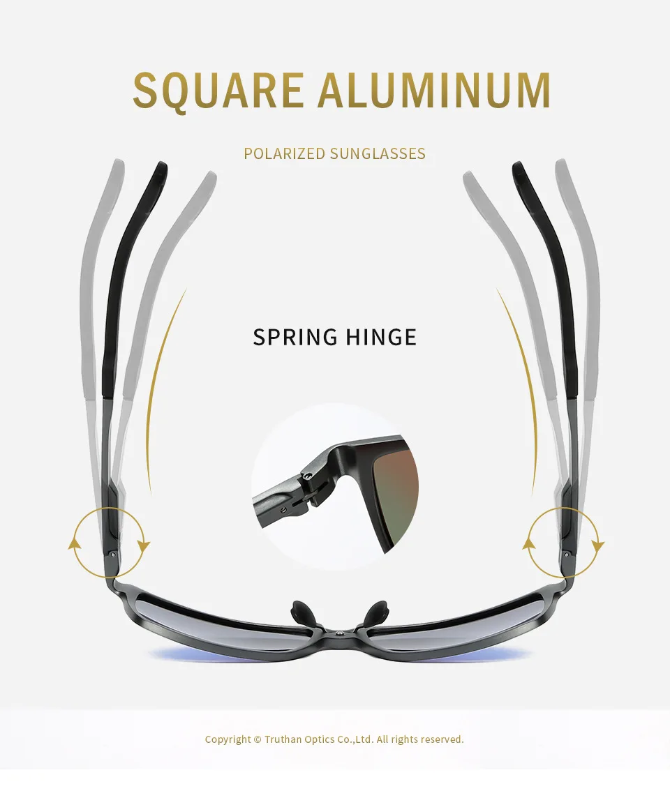 REALONE алюминиевые квадратные поляризованные солнцезащитные очки Gafas De Sol De Los Hombres мужские очки UV400 для мужчин стиль жизни солнцезащитные очки 5540