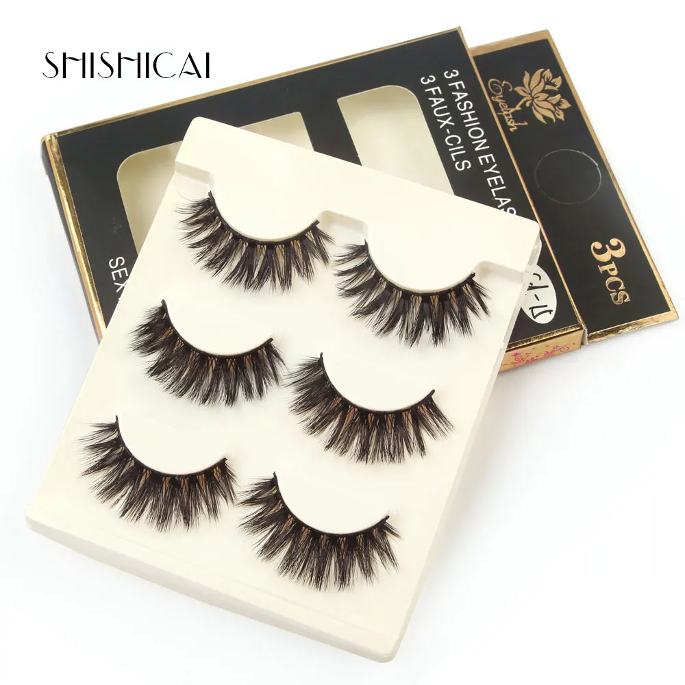 

30 pairs /lot Natural False Eyelashes Fake Lashes Long Makeup 3d Mink Lashes Eyelash Extension Mink Eyelashes For Beauty