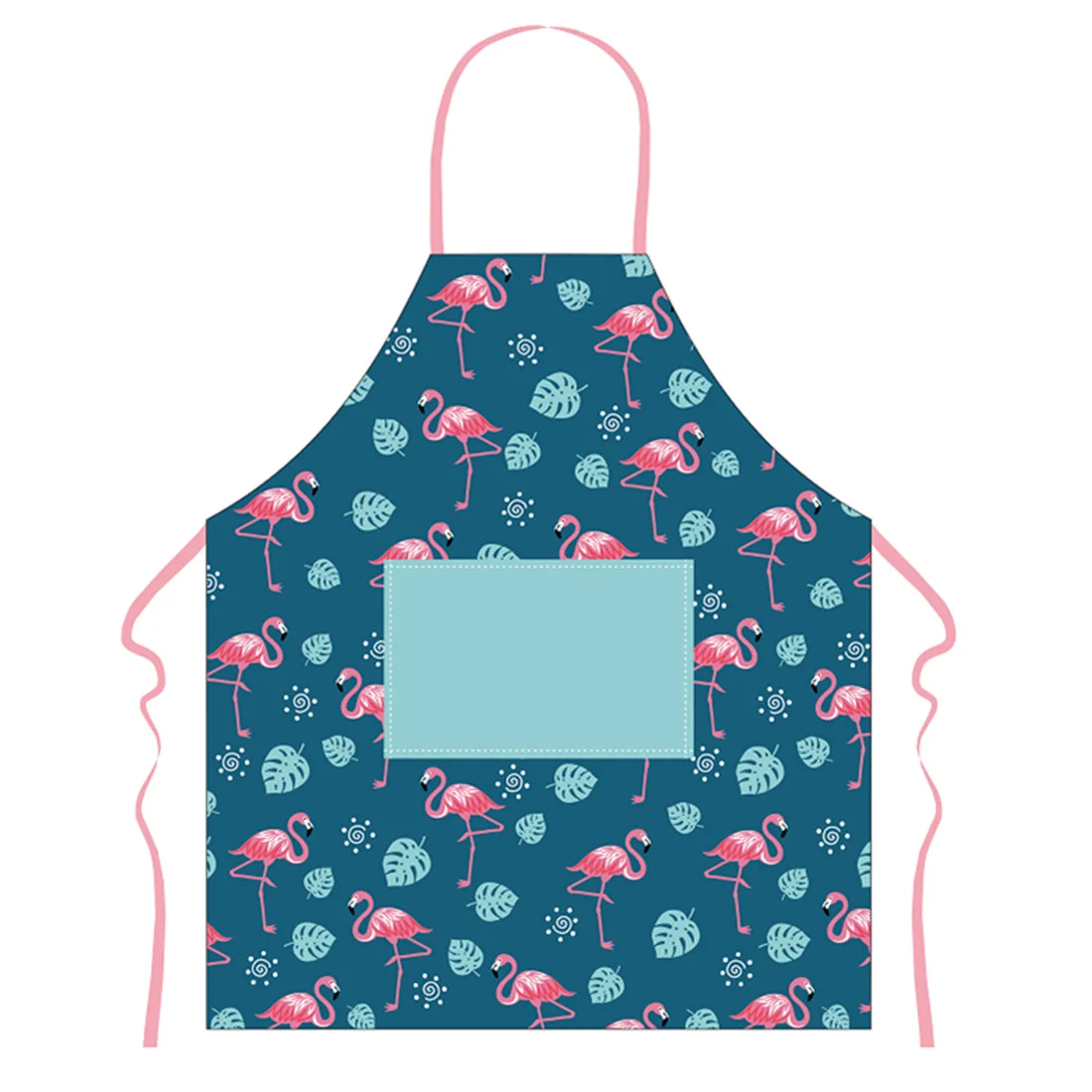 New Style [Flamingo Apron] Fashion Home Kitchen Work Apron Manufacturers Wholesale