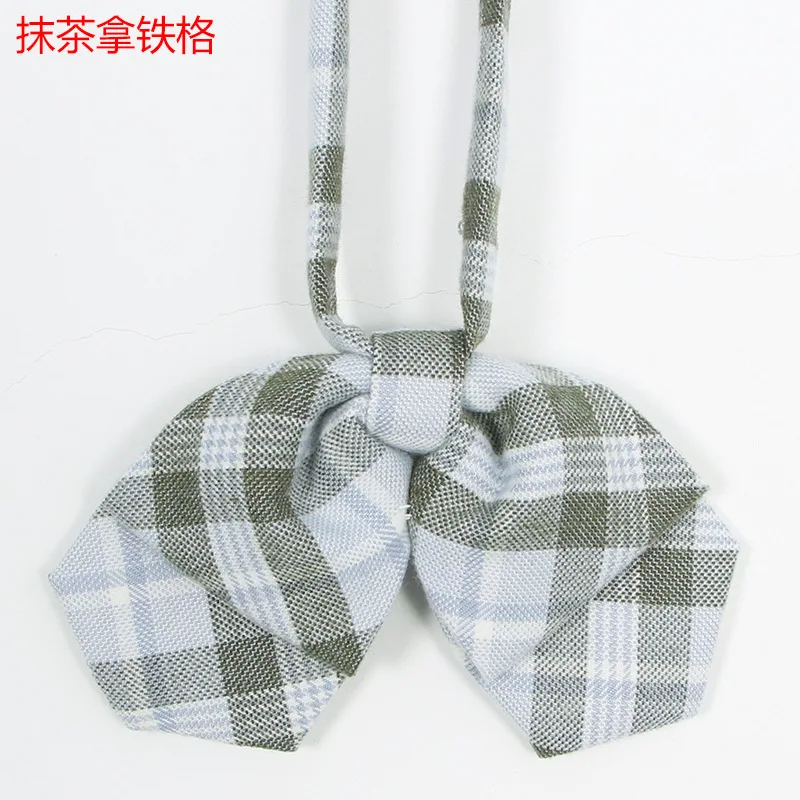 Collar Flower Японские Женщины высокой талией Матча зеленый латте клетчатая юбка лето девушки подростка студента тонкий сладкий JK форма плиссированная юбка Мори для девушки - Цвет: Collar Flower