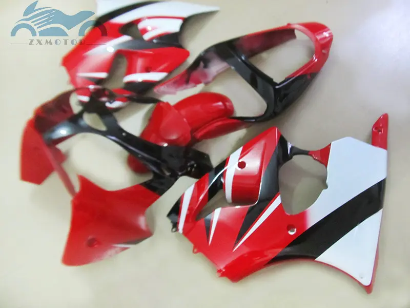 

Injection 100% fit for Kawasaki ZX6R 2000 2001 2002 fairing kit Ninja 636 ZX-6R red white black fairings 00 01 02 ZX 6R LX19