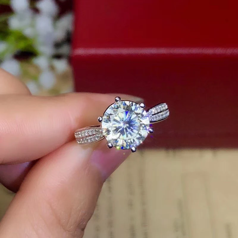 Ювелирные изделия CoLife Moissanite обручальное кольцо 1ct 2ct 3ct D Цвет VVS1 ранг Mossanite