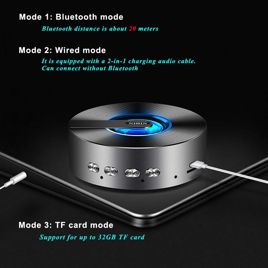 Мини сабвуфер Bluetooth динамик портативный Громкая связь беспроводной динамик s Открытый HiFi супер бас динамик Поддержка TF карта