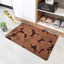 Флокированная резиновая подошва коврик для входа короткошерстный Флокированный грунтовый коврик резиновая подушка коврик для кухни коврик для ванной комнаты 50*80