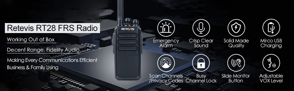 2 шт. Retevis RT28 портативная рация 2 Вт CTCSS& DCS VOX UHF частота Micro USB зарядное устройство двухсторонняя радиостанция Ham радио Hf трансивер