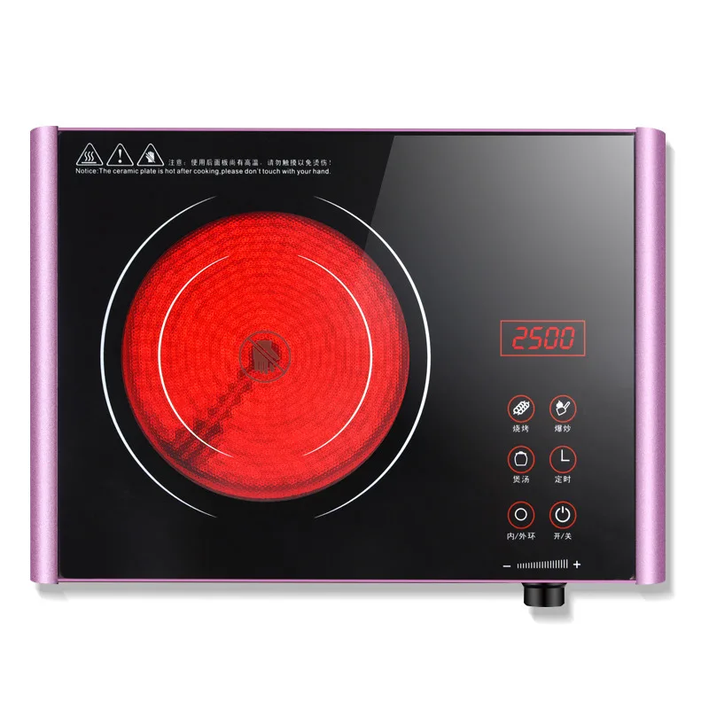 Cuisinières électriques de Machine de cuisson de contact de puissance élevée d'acier inoxydable de cuiseur rayonnant du ménage 2500W TaoLu