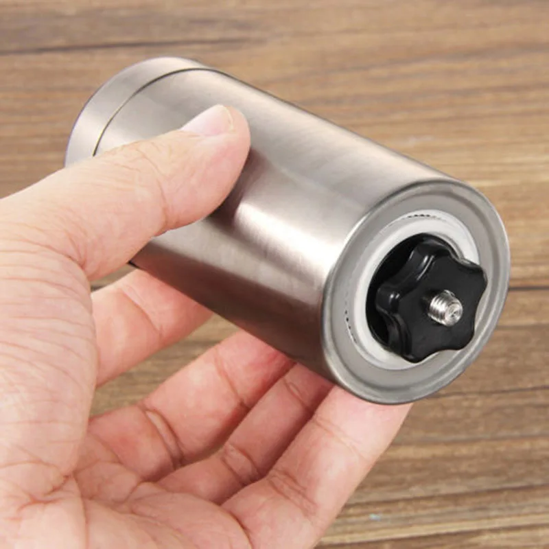 

1pcs Slim Ceramic Burr Hand Crank Manual Coffee Grinder Bean Portable Mill Silve