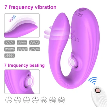 U-shaped Vibrator Wireless Remote Control Dildo G Spot Female Masturbation Wearable Vibrating Egg Double Vibrators Adult SexToys 2