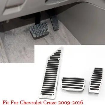 

Car Alloy Accelerator Gas Brake Footrest Pedal Plate Pad Cover Fit For Chevy Cruze