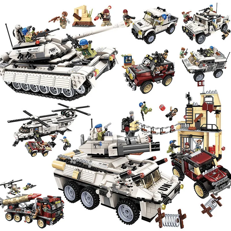 

Lowest Price High Quality Peacekeeping Force Thunder Mission Legoings DIY Assembling Model Building Blocks Kit Toys Kids Gifts