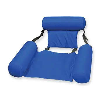 

Swimming Pool Float Lounge Outdoor Chair Safe Folding Hammock Backrest Double Use Entertainment Water Bed