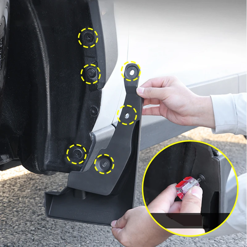 Nilight Mud Flaps For Toyota RAV4 2019-2025 | Front & Rear Splash Guards Set - View #2
