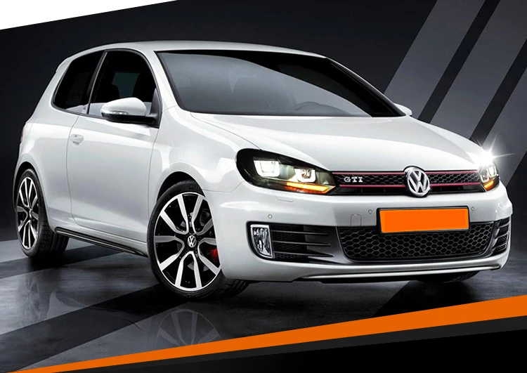 Автомобильный Стайлинг для VW Golf 6 2010-2012 для Mk6 фары R20 светодиодный фары DRL движущийся сигнал H7 D2H HID Bi Xenon