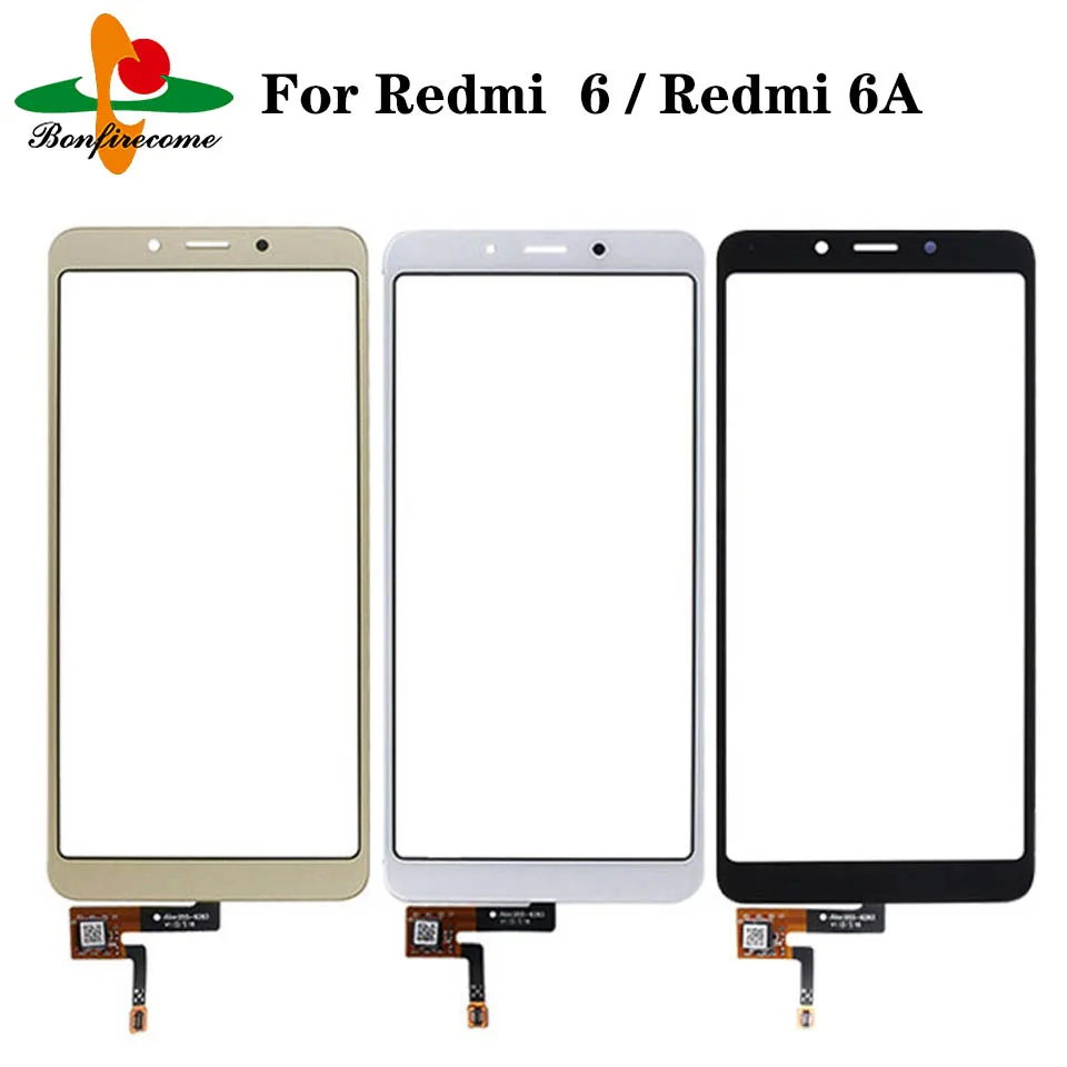 Touch Screen Panel Sensor LCD Display Glass Lens Panel Touchscreen Digitizer 5.45" For Xiaomi Redmi 6 Redmi6 Redmi 6A