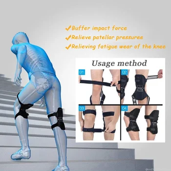 

2pcs/1Pair Joint Support Knee Pads Feet Knee Protector Reducing Knee Pressure for Run Exercise Mountaineering Feet Care