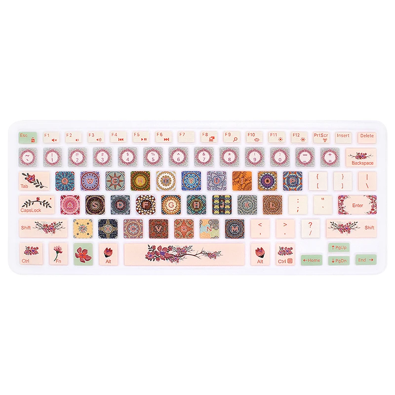 Ethnic Flower Клавиатура ноутбука кожного покрова для Dell Inspiron 13 5000 7000 серии 5368 i5378 7370 7373 7368 7378 Inspiron 15 5568 5578 7568 7570 - Цвет: Ethnic Flower