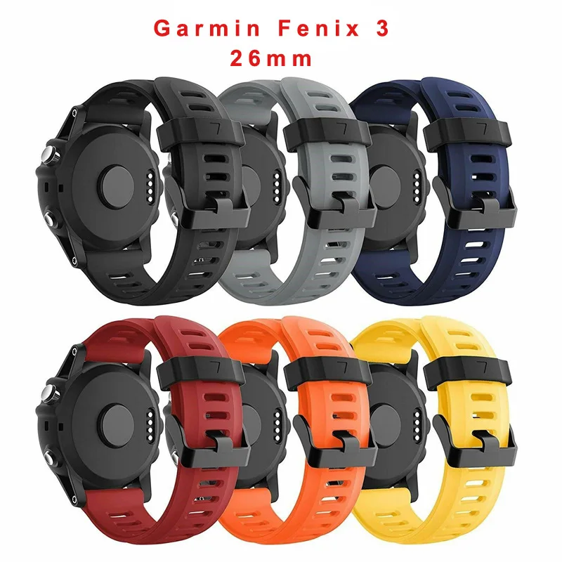 

Silicone Rubber Wrist Band Watch Strap For Garmin Fenix 3 Fenix3 HR Heart Rate GPS Watchbands Intelligent Accessory with tools