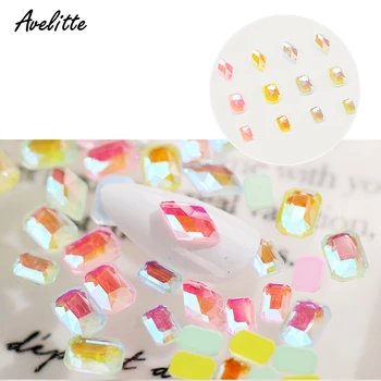 

Avelitte Korea Mocha Candy Color Shaped Drill Flat Drill Japanese Style Nail Diamond Ornament 2 Pack