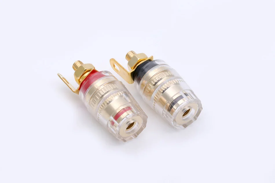 2 PC Plaqué Or 4 Mm terminal Binding Post Banana Sockets Haut-parleur 4mm-PRR EN17 2 PC Plaqué Or 4 Mm terminal Binding Post Banana Sockets Haut-parleur 4mm-PRR EN17