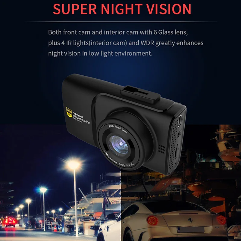 2 дюйма Мини Full HD 1080P gps Видеорегистраторы для автомобилей Камера объектив зеркало заднего вида видео Камера парковки Регистраторы Ночное видение dvr