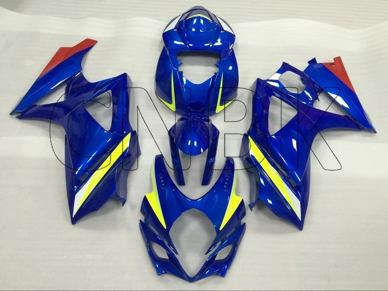 Для GSXR1000 07 мотоцикл обтекатель GSX R 1000 2007 синий пластик Обтекатели GSXR1000 2007-2008 K7 наборы для тела