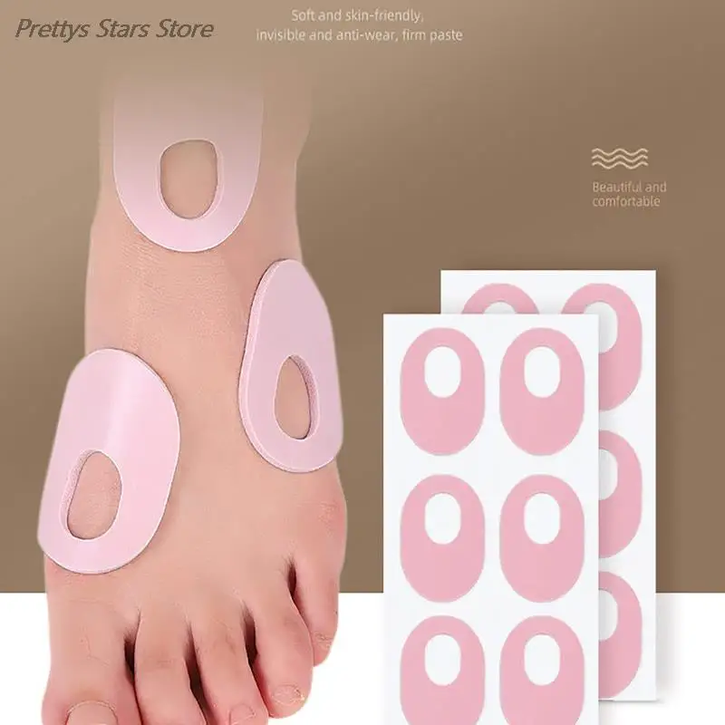6pcs Foot Protectors Pads Corn Killer Calluses Plantar Warts Plaster Medical Sticker Toe Protector Foam Round Chicken Eye Patch