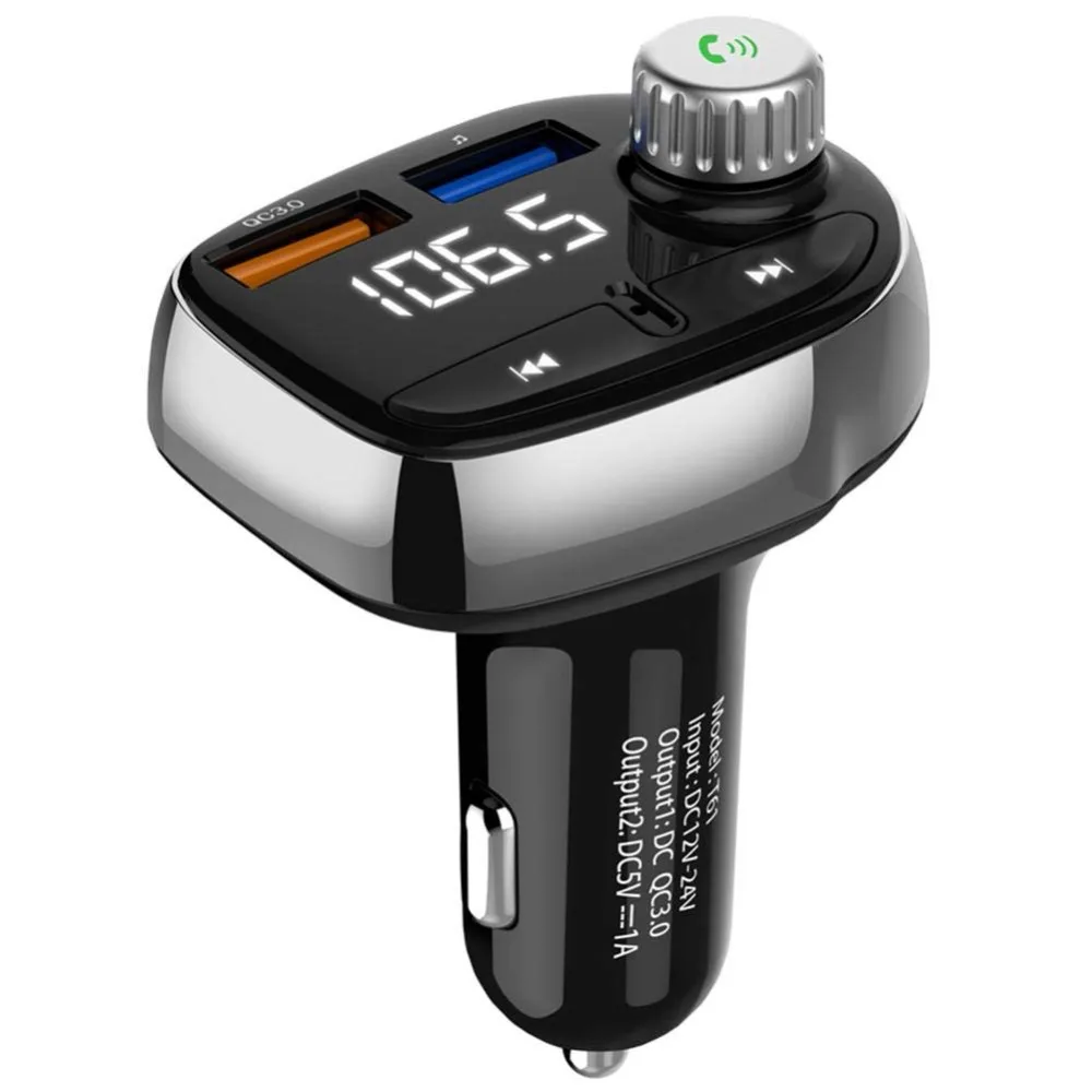 Bluetooth fm-передатчик громкой связи автомобильный комплект MP3-плеер QC3.0 USB зарядное устройство