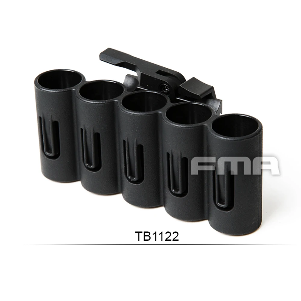 

Hot FMA Tactical Shot Gun Shell Holder Provide You With 5 Additional Gauge Rounds Magazine Pouch Paintball Equipment Accessories