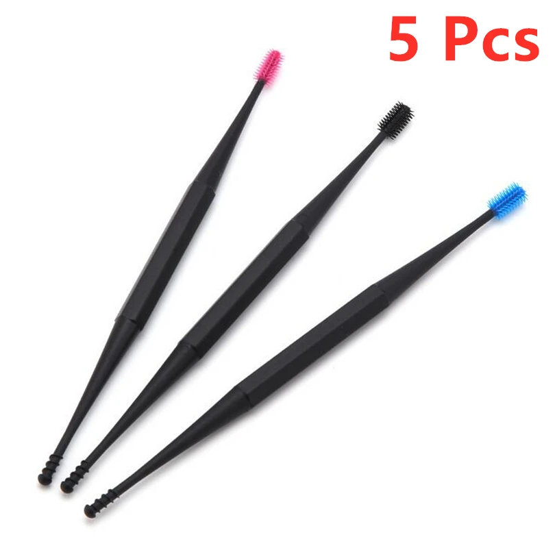 5Pcs Ear Pick Wax Removal Tool Cleaner Silicone Spoon Cap Reusable Spiral Picker Adults &amp Kids | Красота и здоровье